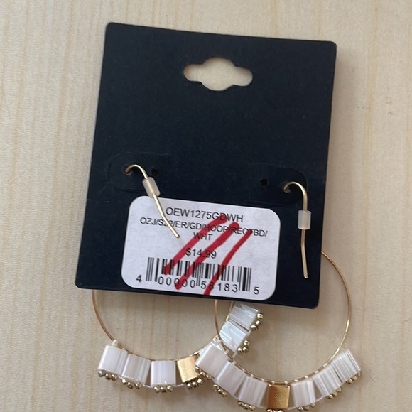 Mia & Tess Gold Hoop Earrings - Picture 2 of 3